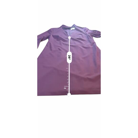 Eliza J Women's Bell Sleeve V-Neck Cut Out Shift Eggplant Dress - Picture 8 of 13